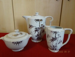 Japanese porcelain tea set with bamboo pattern. He has! Jókai.