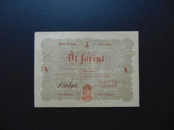 Kossuth bankó 5 forint 1848 piros betű 01