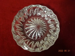 German crystal glass ashtray, diameter 14.5 cm. He has! Jókai.
