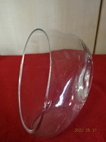 Specially shaped glass vase, height 13.5 cm. He has! Jókai.