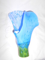 A special flower figure made of glass in a handcrafted frame-glass studio