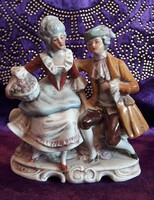 Porcelán barokk pár 1 (L2503)