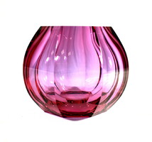 Moser carlsbad manganese purple polished sphere vase (marked!)