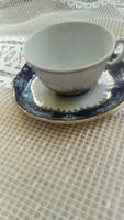 Zsolnay pompadur kávés csésze tanyerrall