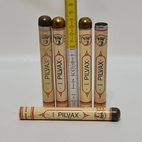 "Pilvax" fém szivar hüvely, tok, doboz 5 db (2237)
