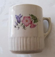 Zsolnay old porcelain flower mug 9 cm