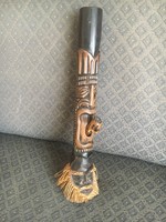 Afrikai pipa, fa dísztárgy - 47 cm