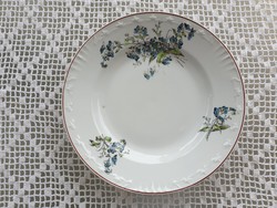 Old porcelain wall plate forget-me-not plate folk wall decoration