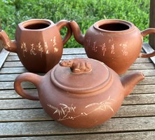 Old Chinese yixing ceramic pot teapot + 2 teapots as a gift! China Japan Asia