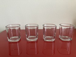 4 darab üveg edényke (pl. gyertyatartó)