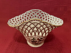 Herend is a rare, pierced basket with a rotschild pattern