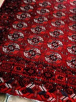 Gyönyörű türkmén kézi csomózású bokhara szőnyeg ! 180 x 280 cm