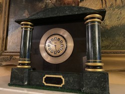 Granite married fireplace clock with mom clockwork