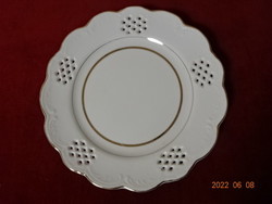 Japanese porcelain plate with pierced edge. He has! Jókai.
