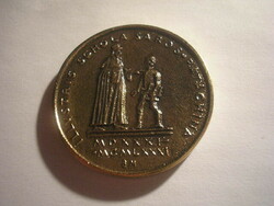 Marked Pepper Miklós II Rákóczi Ferenc rare thick coin 45-mm Sárospatak school