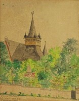 1J365 Jenő Paczolay: Church of the Miskolc planks 1947