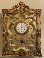 OLD,BEAUTIFULLY SHAPED FRAMED CLOCK