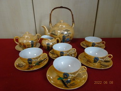 Japanese porcelain tea set for five people, 14 pieces. He has! Jókai.