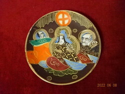 Japanese porcelain small plate, diameter 14 cm. He has! Jókai.