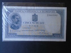 27 Old banknote - Romania 500 lei 1939 vf