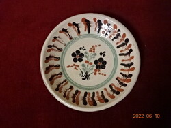 Glazed ceramic hand-painted wall plate. He has! Jókai.