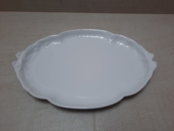 White Herend porcelain ribbon bowl with pastry serving bowl