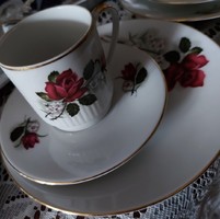 Neuerer PM Bavaria Qualitäts porcelán teás kávés reggeliző készlet, szett, egyedi, jelzett, hibátlan