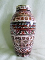 Régi nagy váza kézi festéssel  26,5 cm