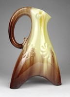 1J376 old artist ram-shaped glazed ceramic spout 24 cm