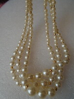 3-row art deco women's necklace collier very nice no wear worn