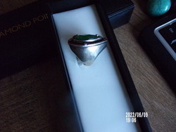 Mango silver-plated ring with wide ring rail