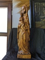 65 cm high virgin wood carving