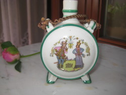 Zsolnay  , mese jelenetes  kulacs  10 cm