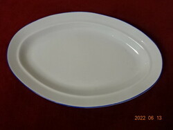 Lowland porcelain, blue striped, oval meat bowl. He has! Jókai.