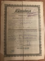 Életbiztosítási kötvény 1928