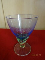 Italian ice cream goblet with blue and green glass stemware. He has! Jókai.