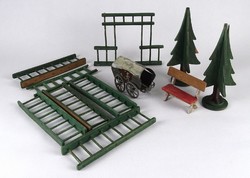 1J501 antique wooden children's toy terrain table knee pads for railroad model