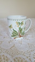 Japanese wildflower porcelain mug