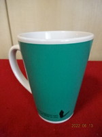 German porcelain mug, green, height 10.5 cm. Two pieces for sale together. Jokai.