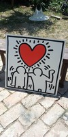 Keith Haring falikép 60*60cm!
