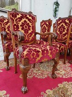 14 darabos antik kastély szék kollekció!