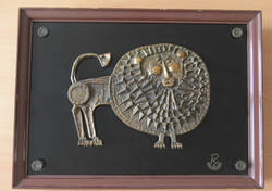 Kopcsányi ottó bronze lion wall decoration