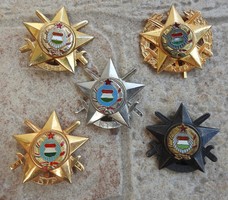 Magyar Néphadsereg kitűntetések 5 db egyben
