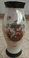 Baroque genre with a large porcelain vase with a scenty shell