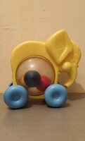 Régi, retro, műanyag, gurulós gyerek játék (elefánt színes labdákkal) eladó