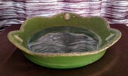 Vintage bird bath in glass bowl