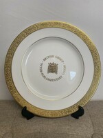 Wedgwood English porcelain gilded plate a18