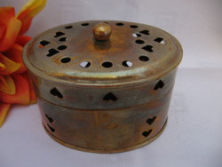 Heart shaped copper box for potpourri