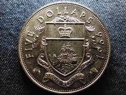 Bahama-szigetek II. Erzsébet (1952-) .925 ezüst 5 dollár 1966 (id61595)