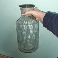 Nagy méretű dekoratív patika üveg